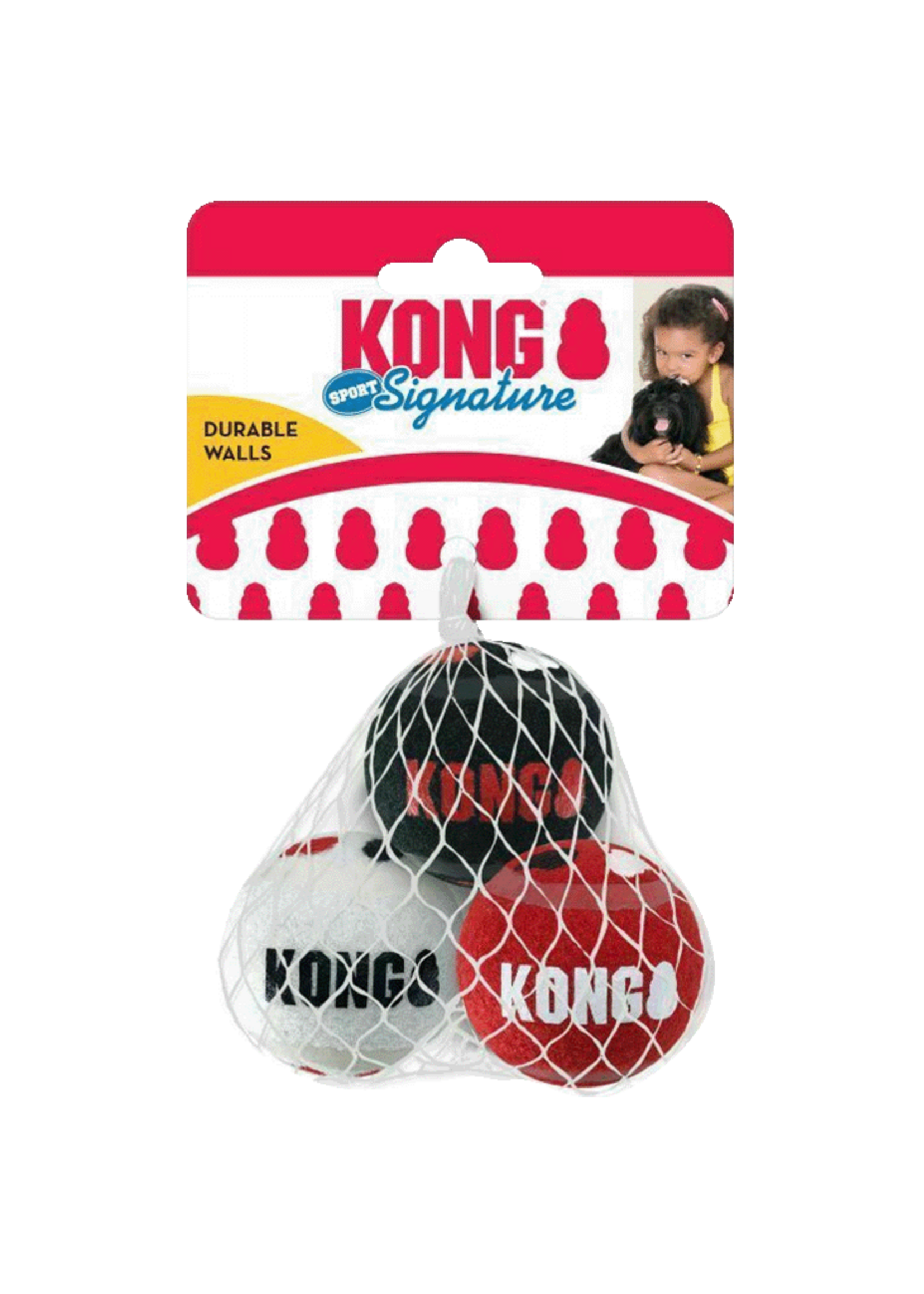 KONG KONG Signature Sport Balls M 3-Pack