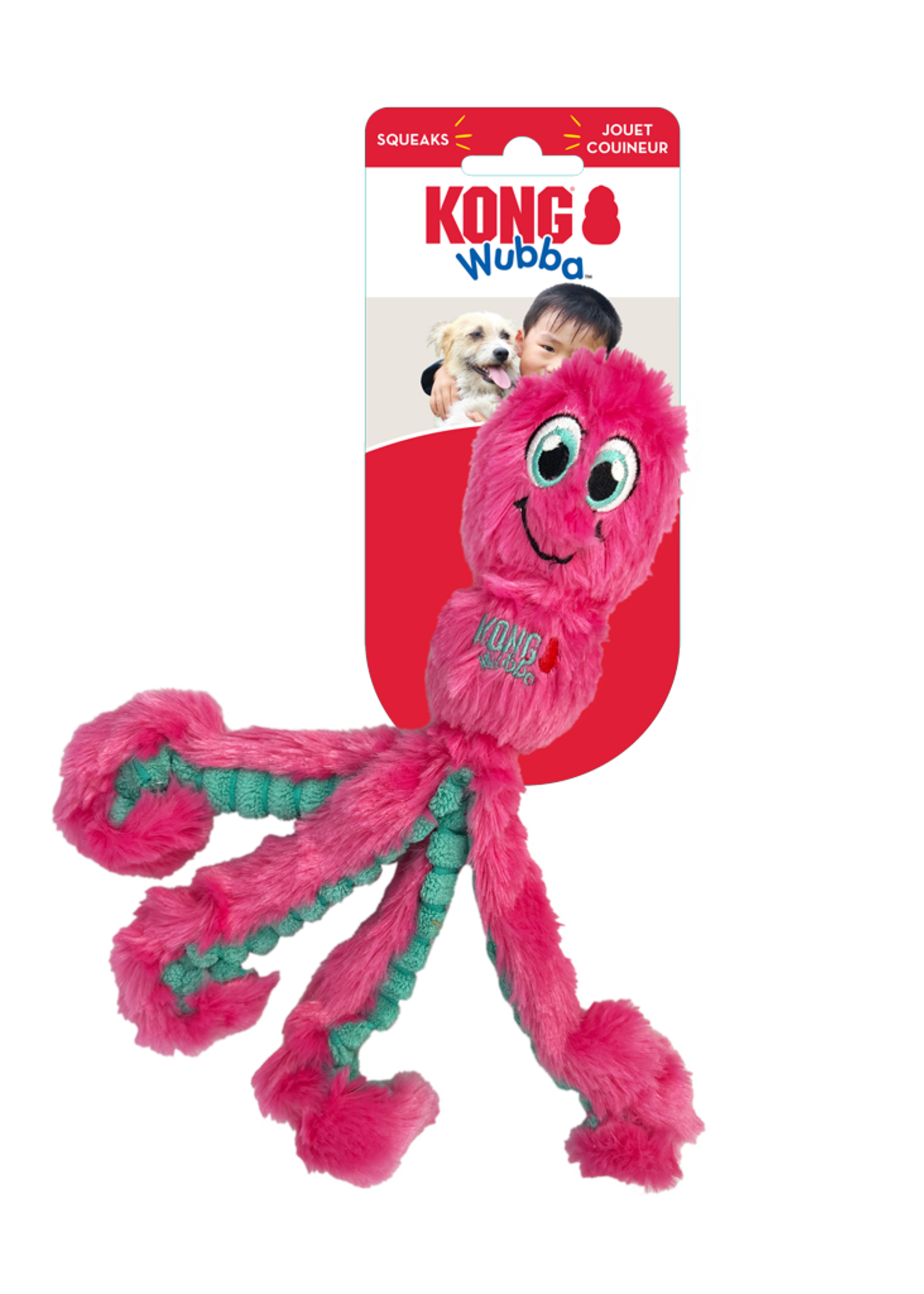 KONG KONG Wubba Octopus Assorti S