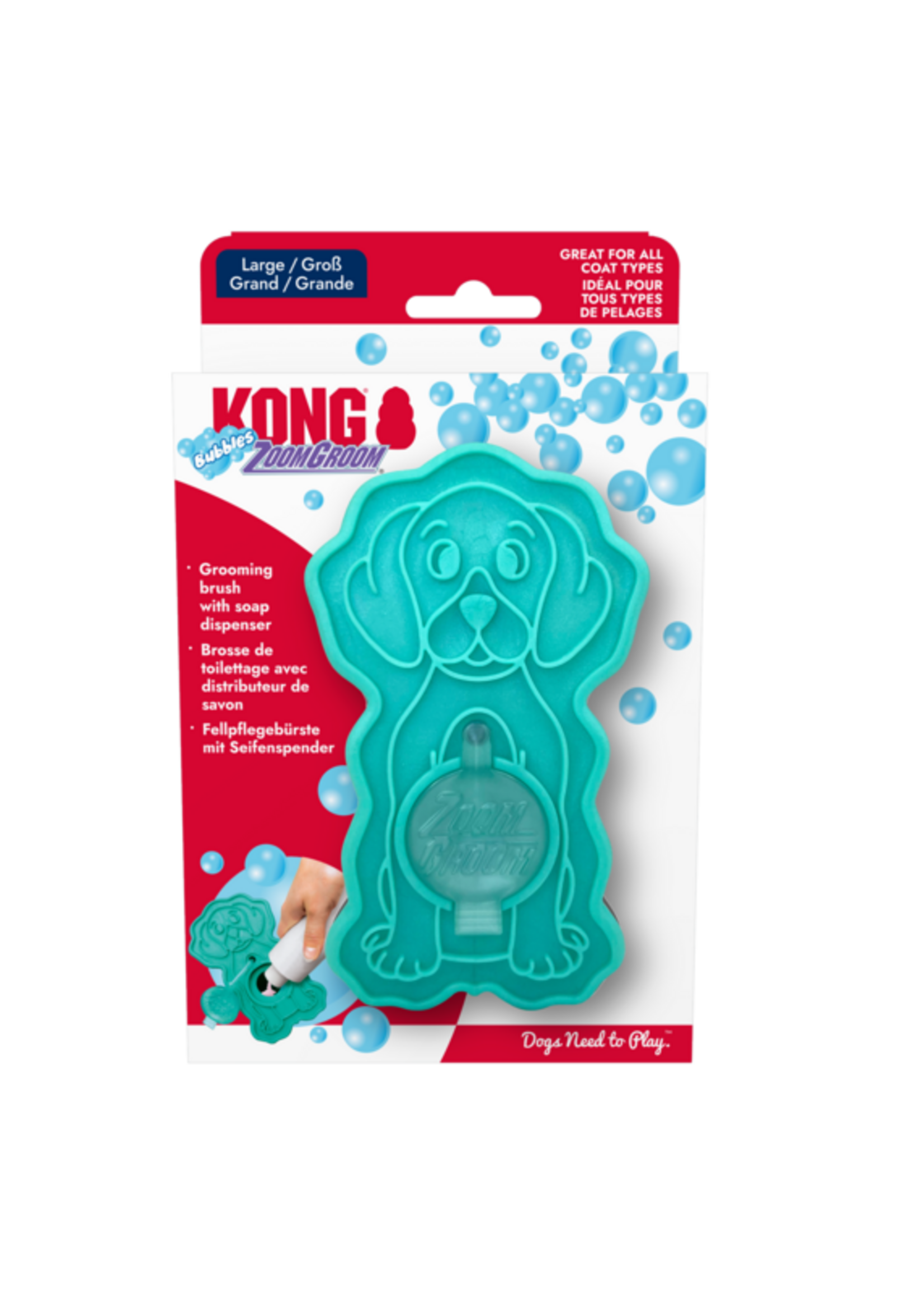 KONG KONG ZoomGroom Bubbles L