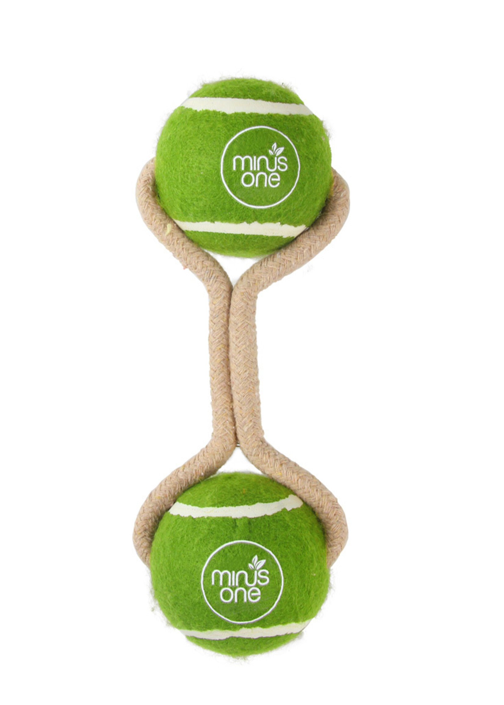 Minus One Minus One Dog Tennis Ball Rope Toy Double Meadow