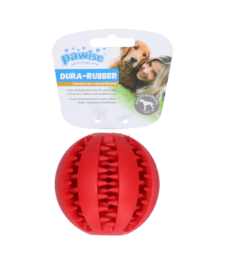 Pawise Pawise Dura-Rubber Ball Rood