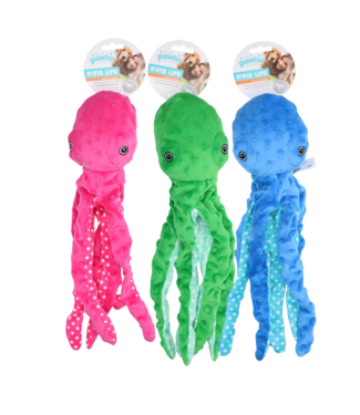 Pawise Pawise Multicolor Plush Octopus (3 colour assorted) M