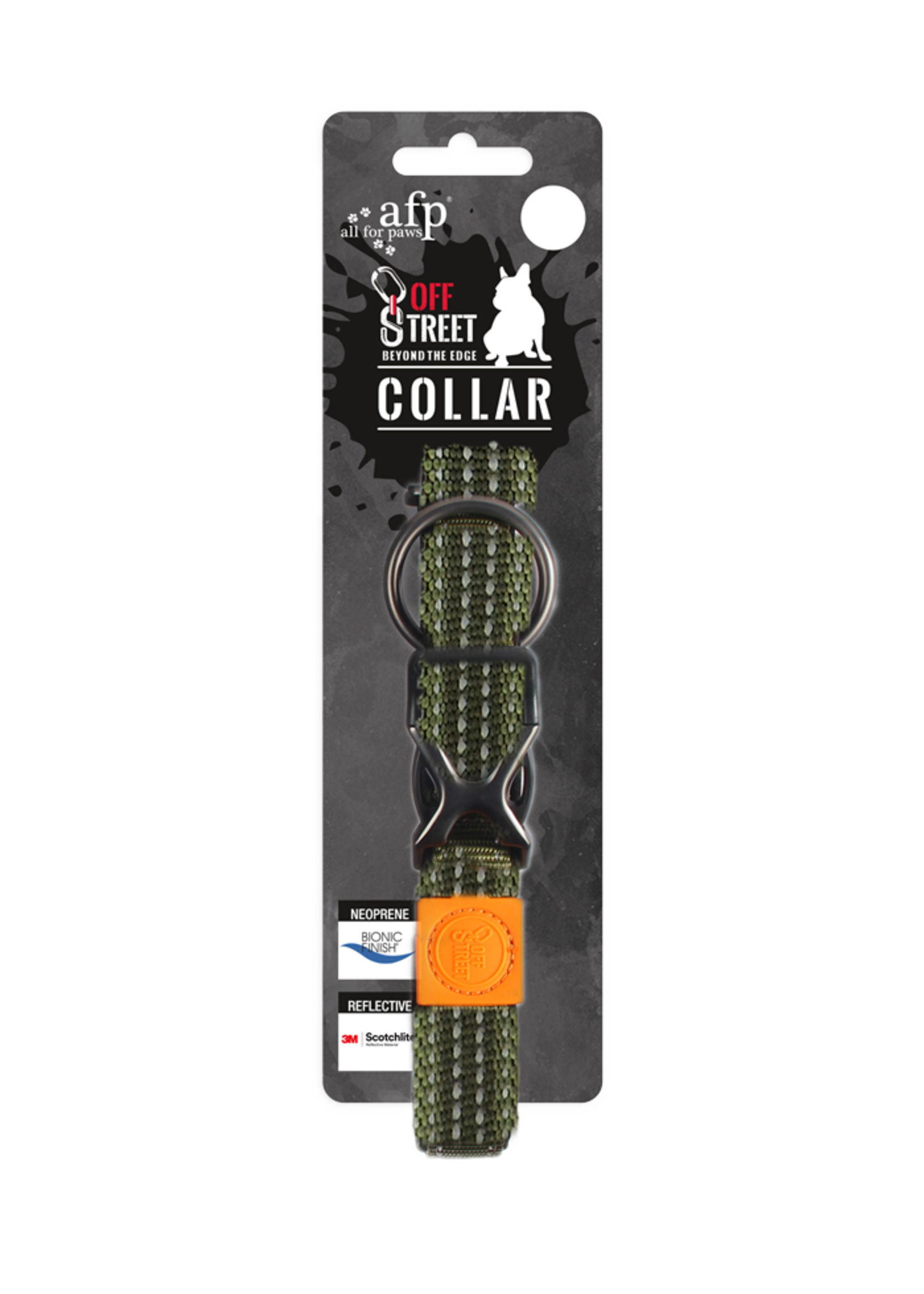 AFP AFP Off Street - Dog Collar Olijfgroen M