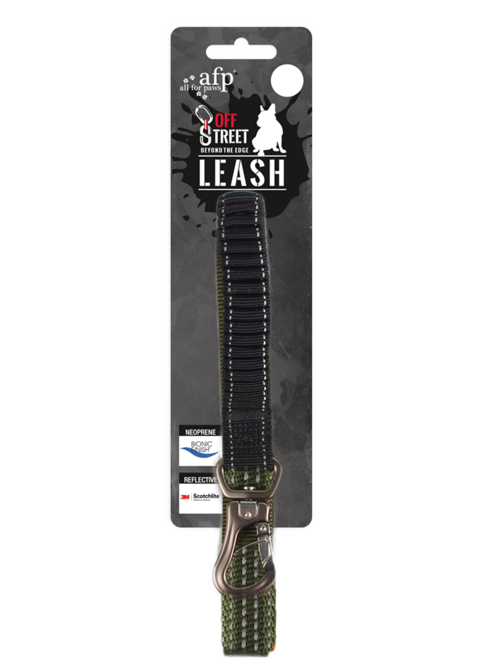 AFP AFP Off Street - Dog Leash Olijfgroen M