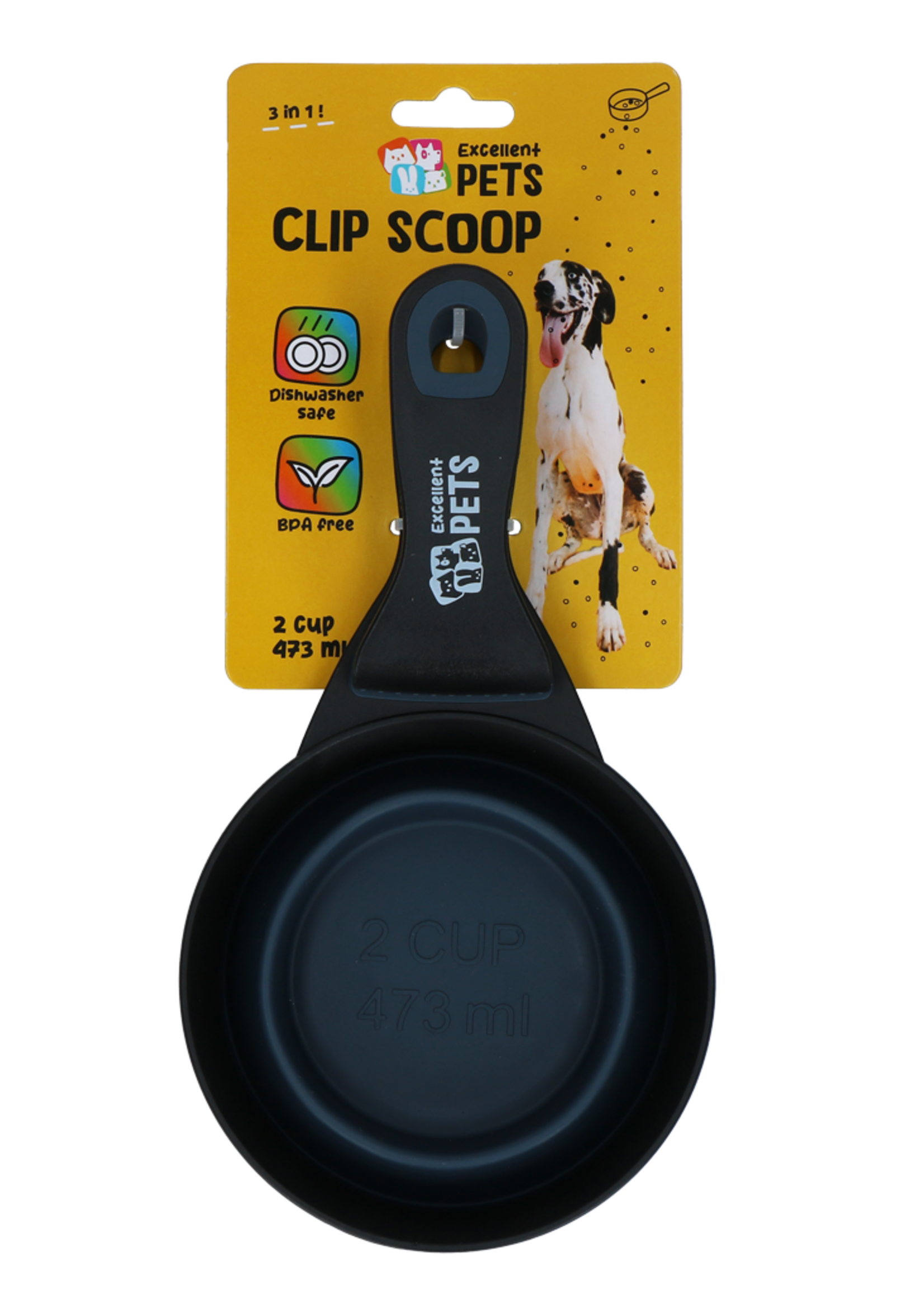Excellent Pets Excellent Pets Voerschep met Sluitclip 2 cup