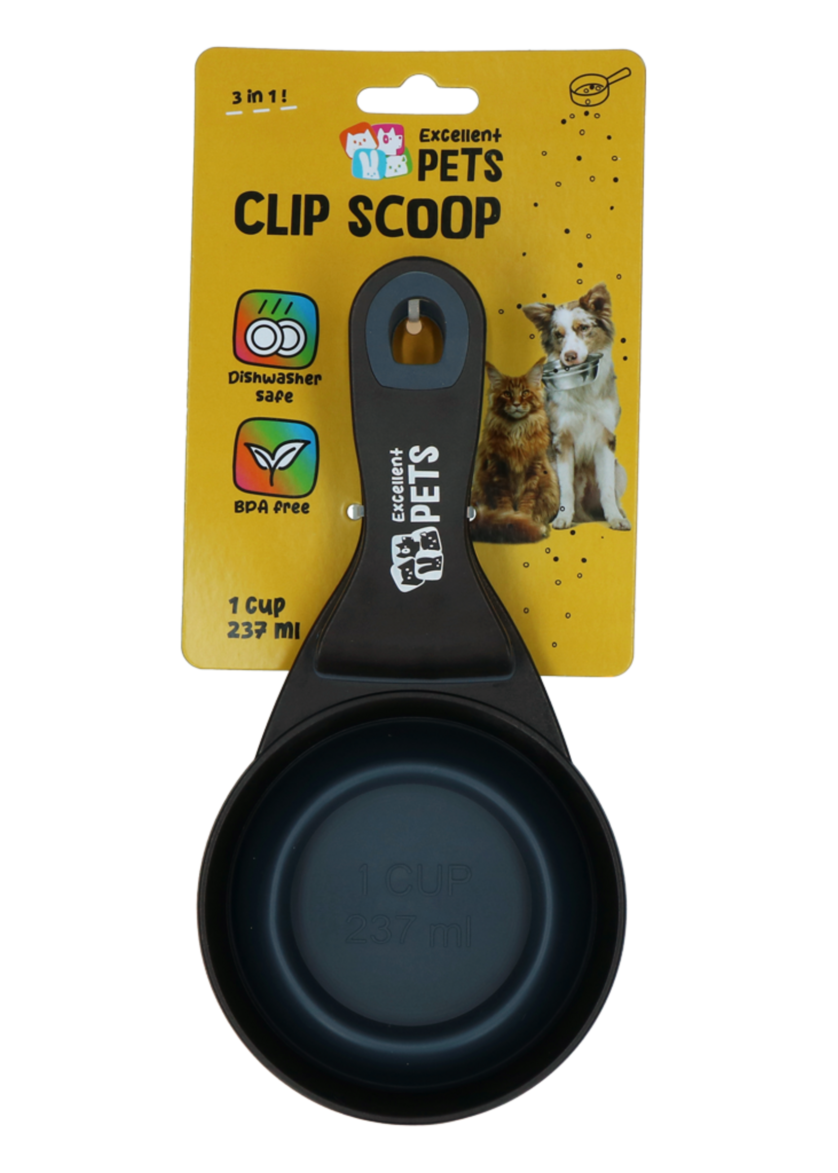 Excellent Pets Excellent Pets Voerschep met Sluitclip 1 cup