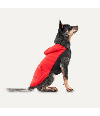 Goo-eez Goo-eez Kangaroo Fleece Hoodie XXS Rood/Zwart