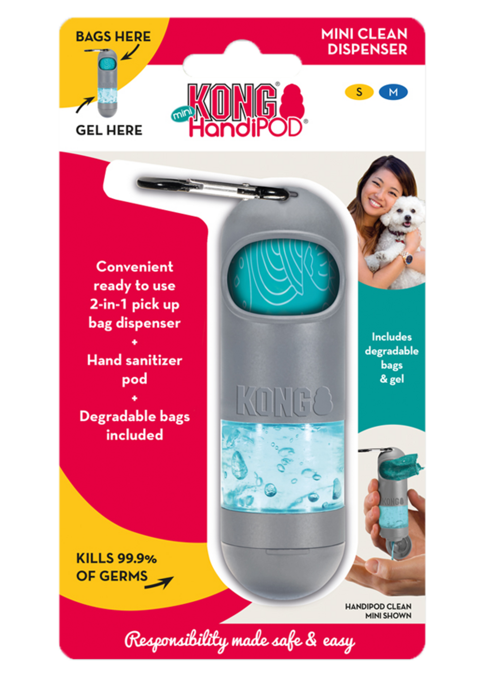 KONG KONG HandiPOD Mini Clean Dispenser