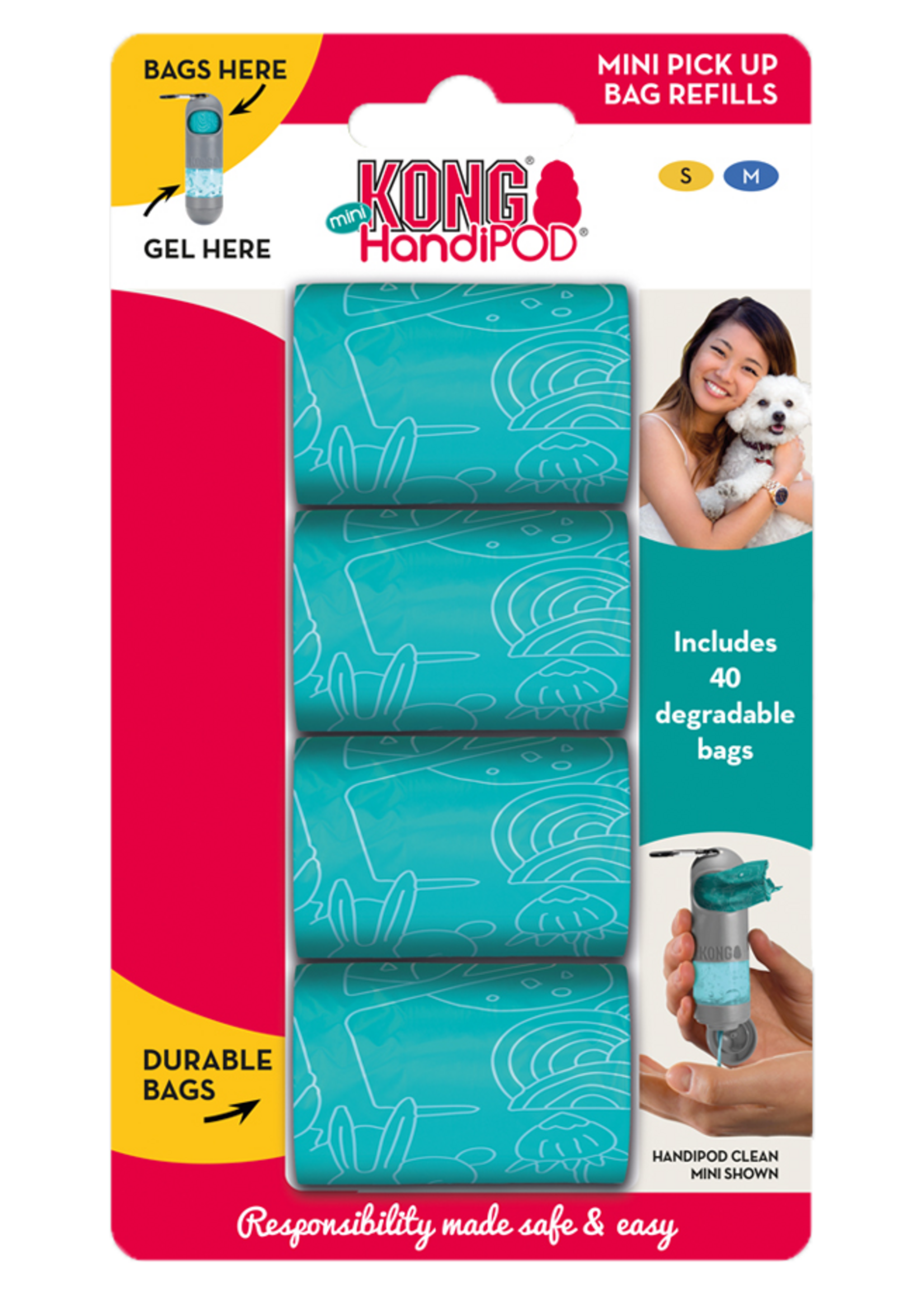 KONG KONG HandiPOD Mini Pick up bag refills