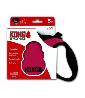 KONG KONG Retractable Leash - Terrain Roze L