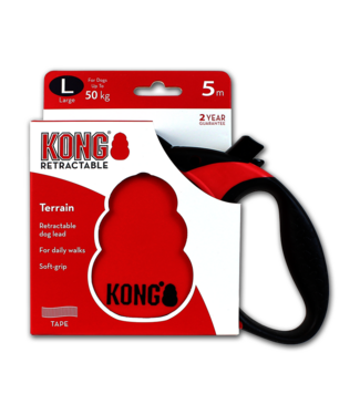 KONG KONG Retractable Leash - Terrain Rood L