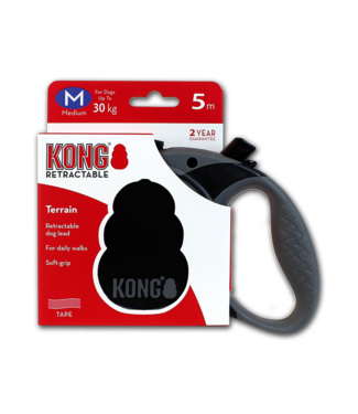 KONG KONG Retractable Leash - Terrain Zwart M
