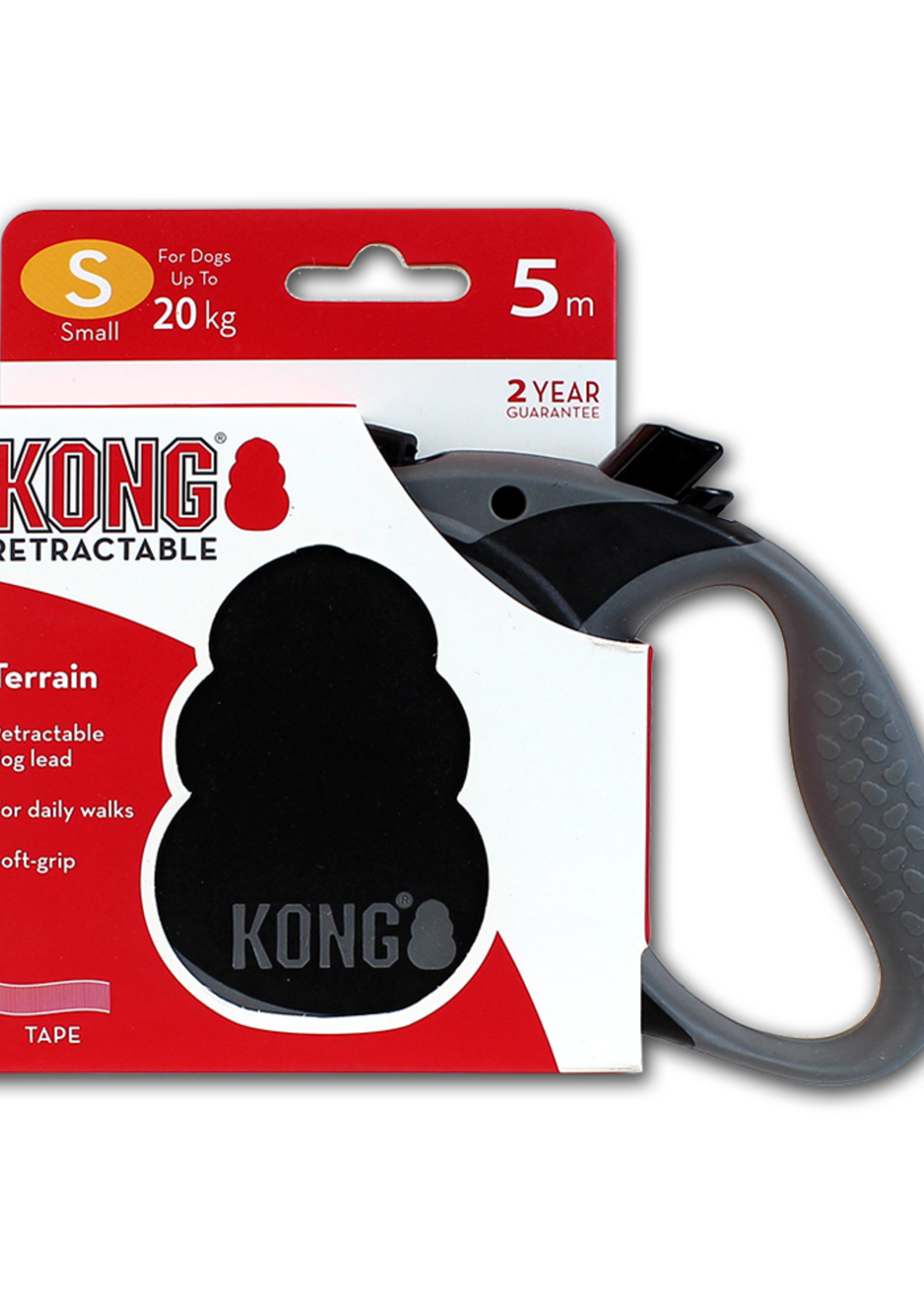 KONG KONG Retractable Leash - Terrain Zwart S