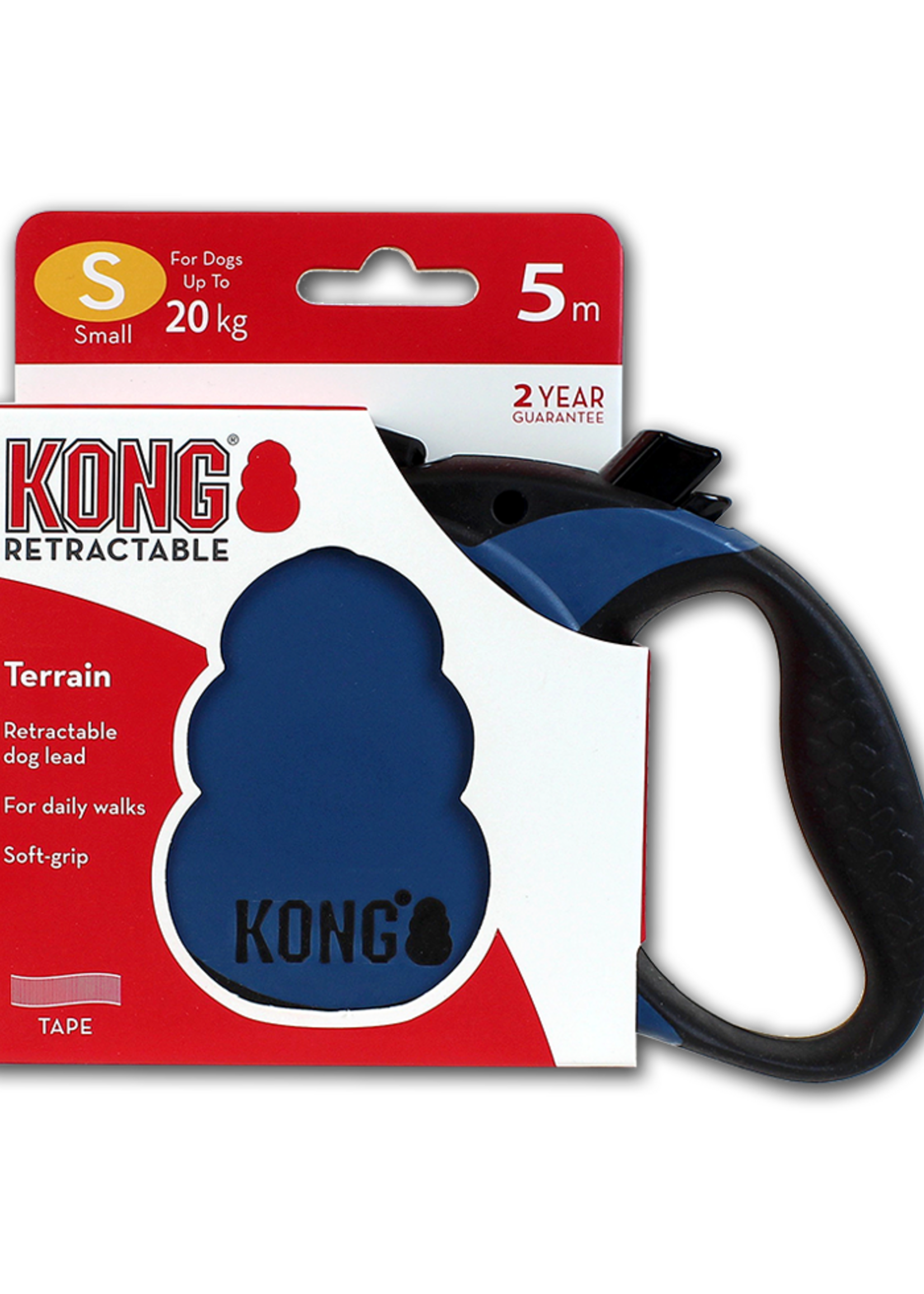KONG KONG Retractable Leash - Terrain Blauw S