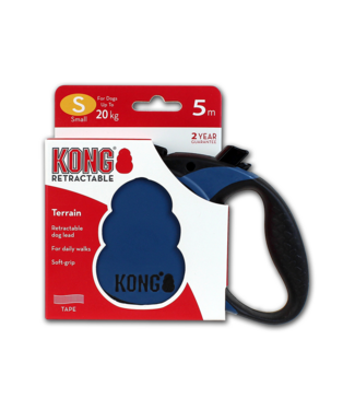 KONG KONG Retractable Leash - Terrain Blauw S