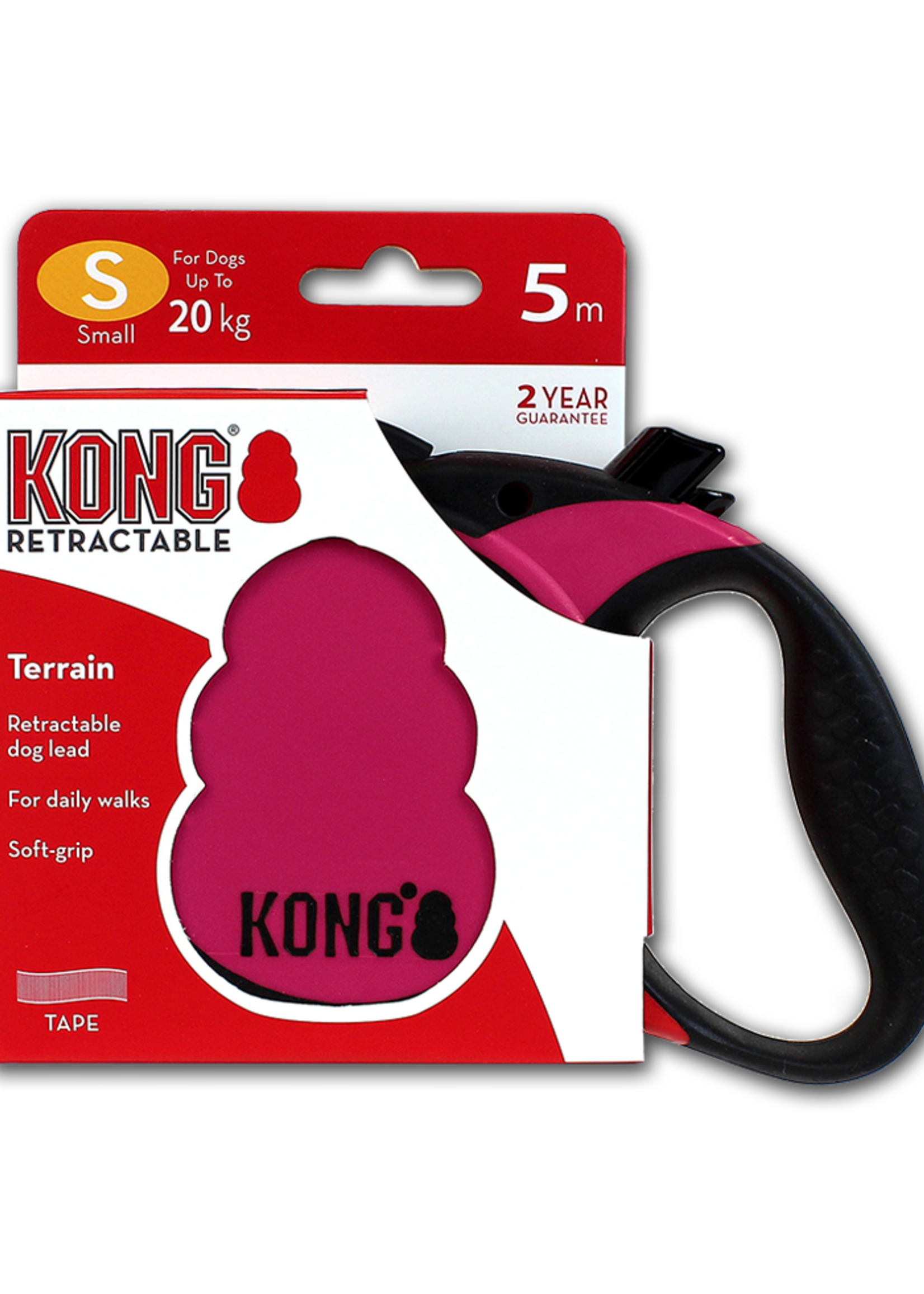 KONG KONG Retractable Leash - Terrain Roze S