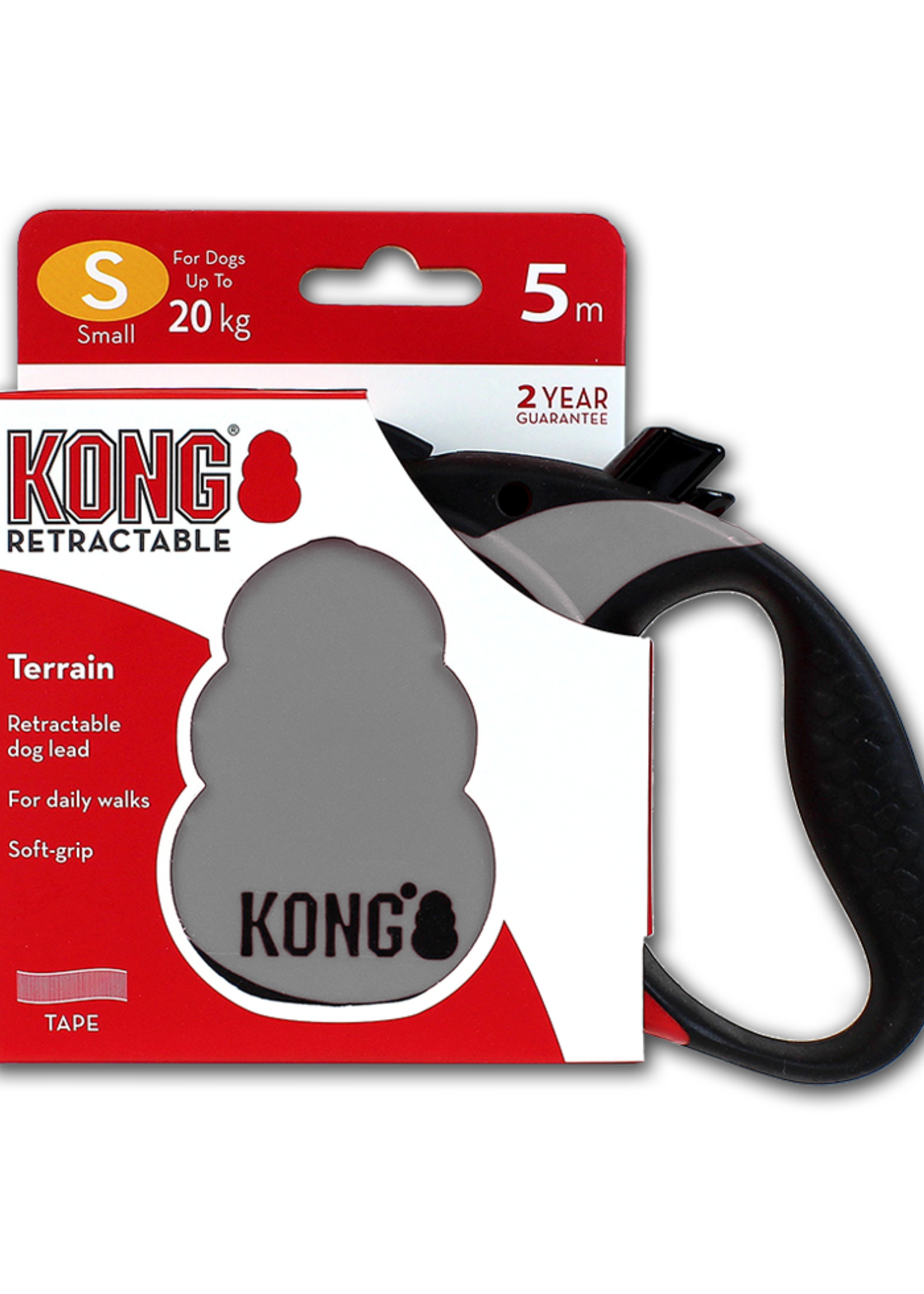 KONG KONG Retractable Leash - Terrain Grijs S