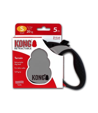 KONG KONG Retractable Leash - Terrain Grijs S