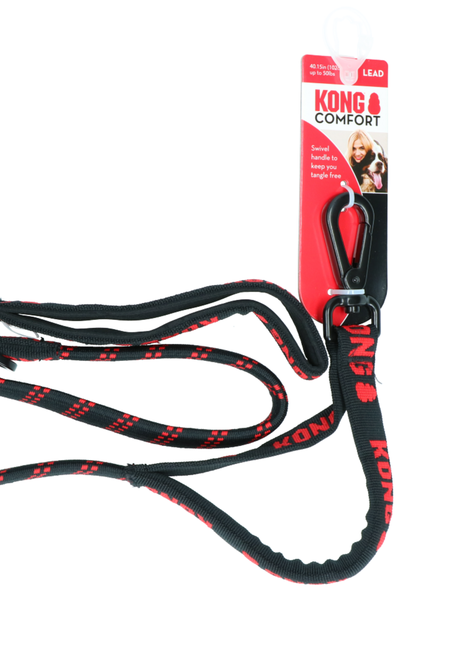 KONG KONG Zero-Shock Leash Zwart