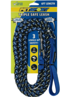Petsport Petsport Triple Safe Leash Blauw 1,8 m