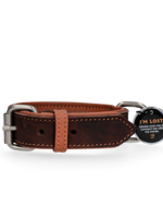 Spotted! Pro Spotted! Pro Leren Halsband Bruin 2,5 x 40 cm