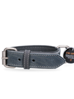 Spotted! Pro Spotted! Pro Leren Halsband Grijs 3 x 65 cm