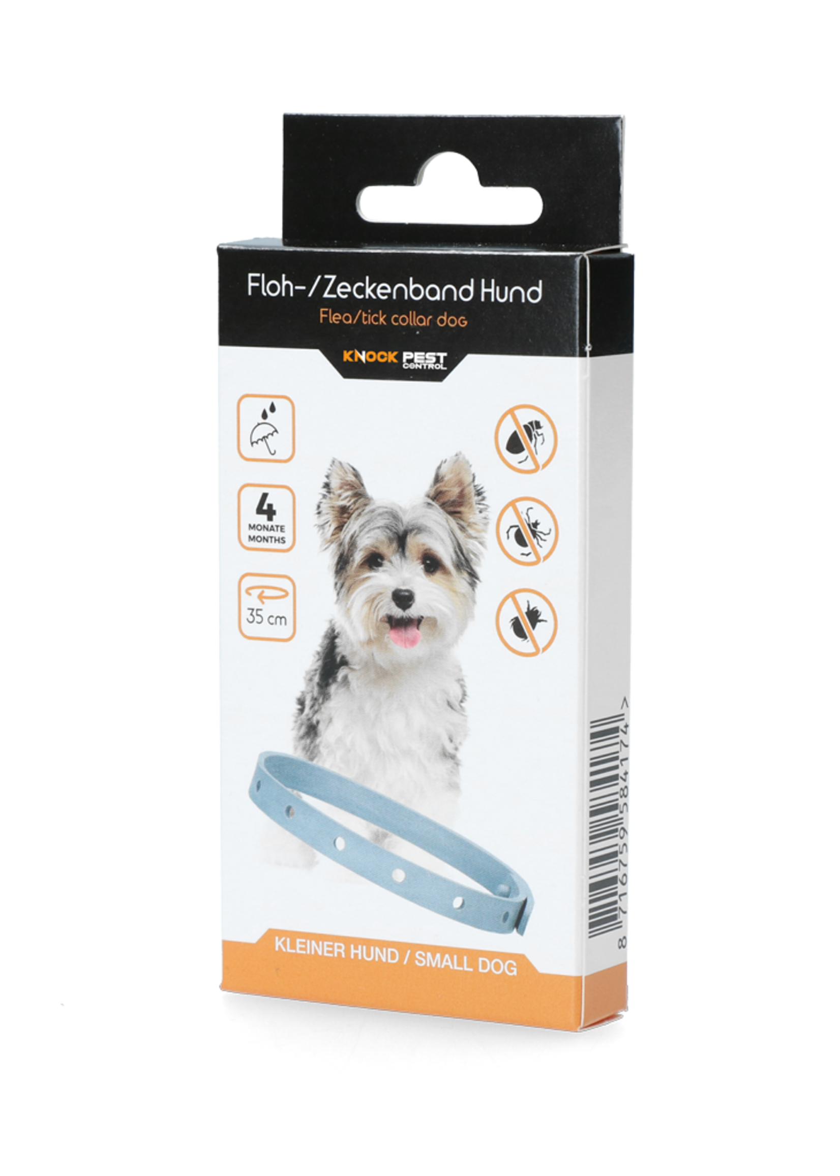 Knock Pest Knock Pest Vlooien/Tekenband Hond 33 cm DE/UK