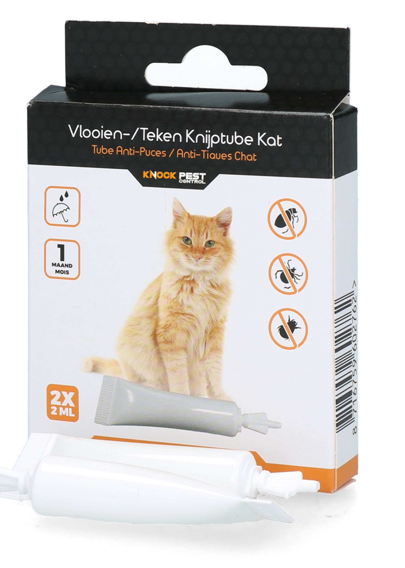 Knock Pest Knock Pest vlooien-tekenpipet Kat NL/FR