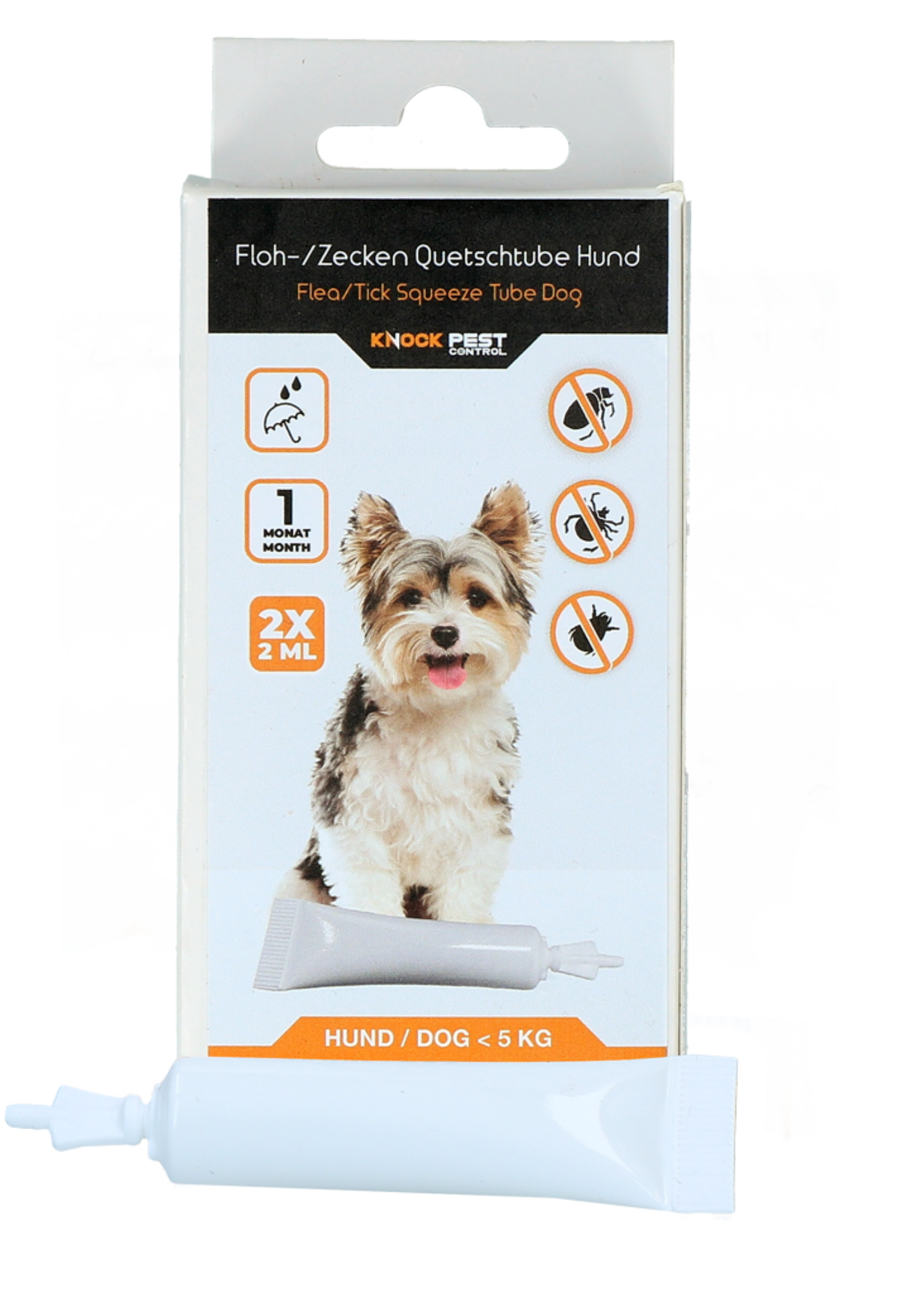 Knock Pest Knock Pest vlooien-tekenpipet Hond <5 kg DE/UK