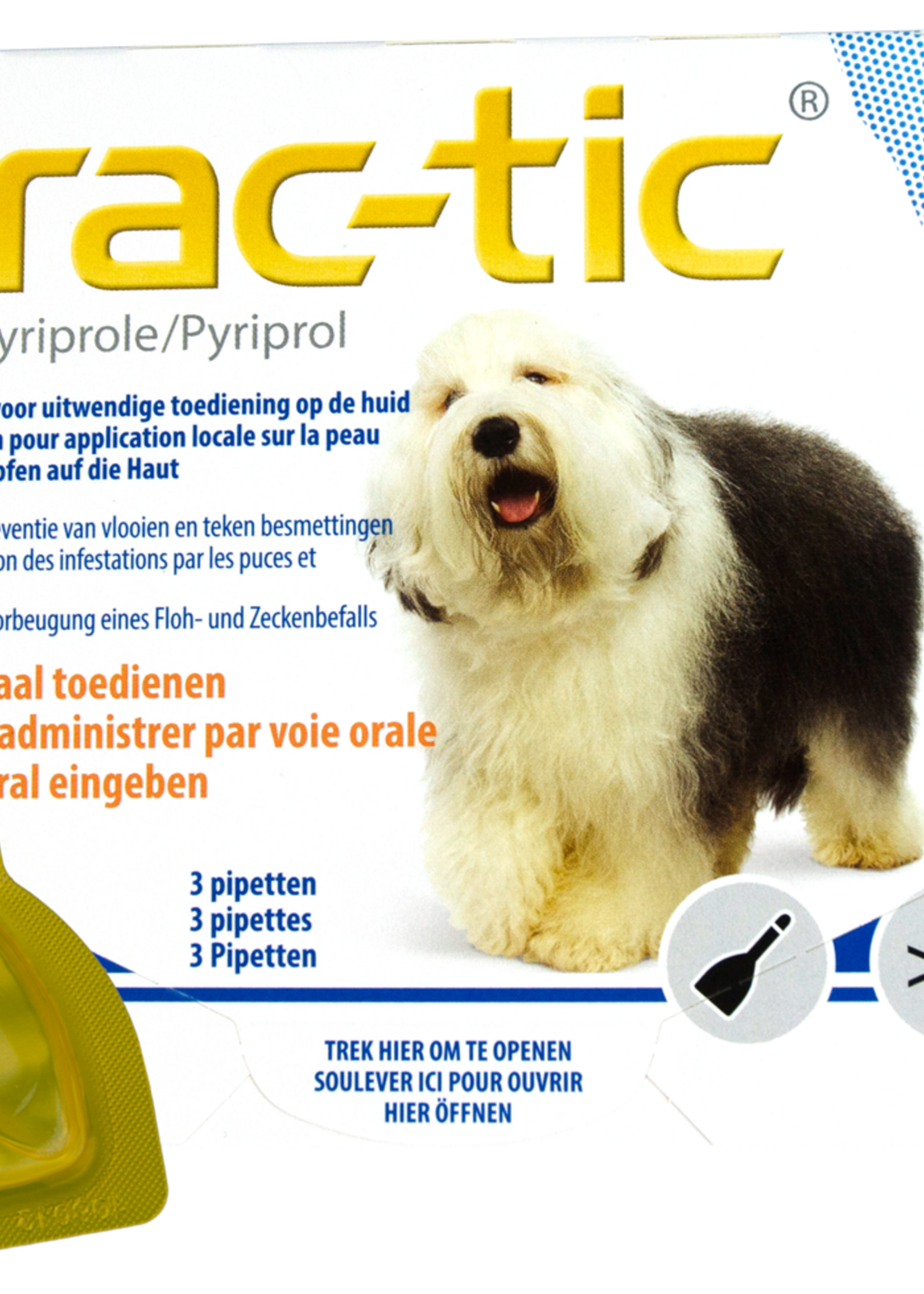 Prac-tic Prac-Tic Teken en vlooien druppels 22 tot 50 kg