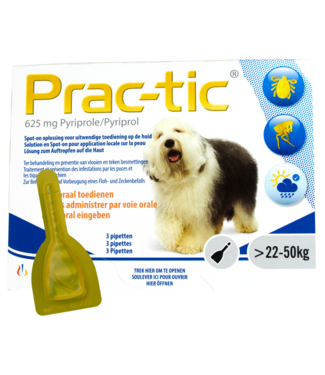 Prac-tic Prac-Tic Teken en vlooien druppels 22 tot 50 kg