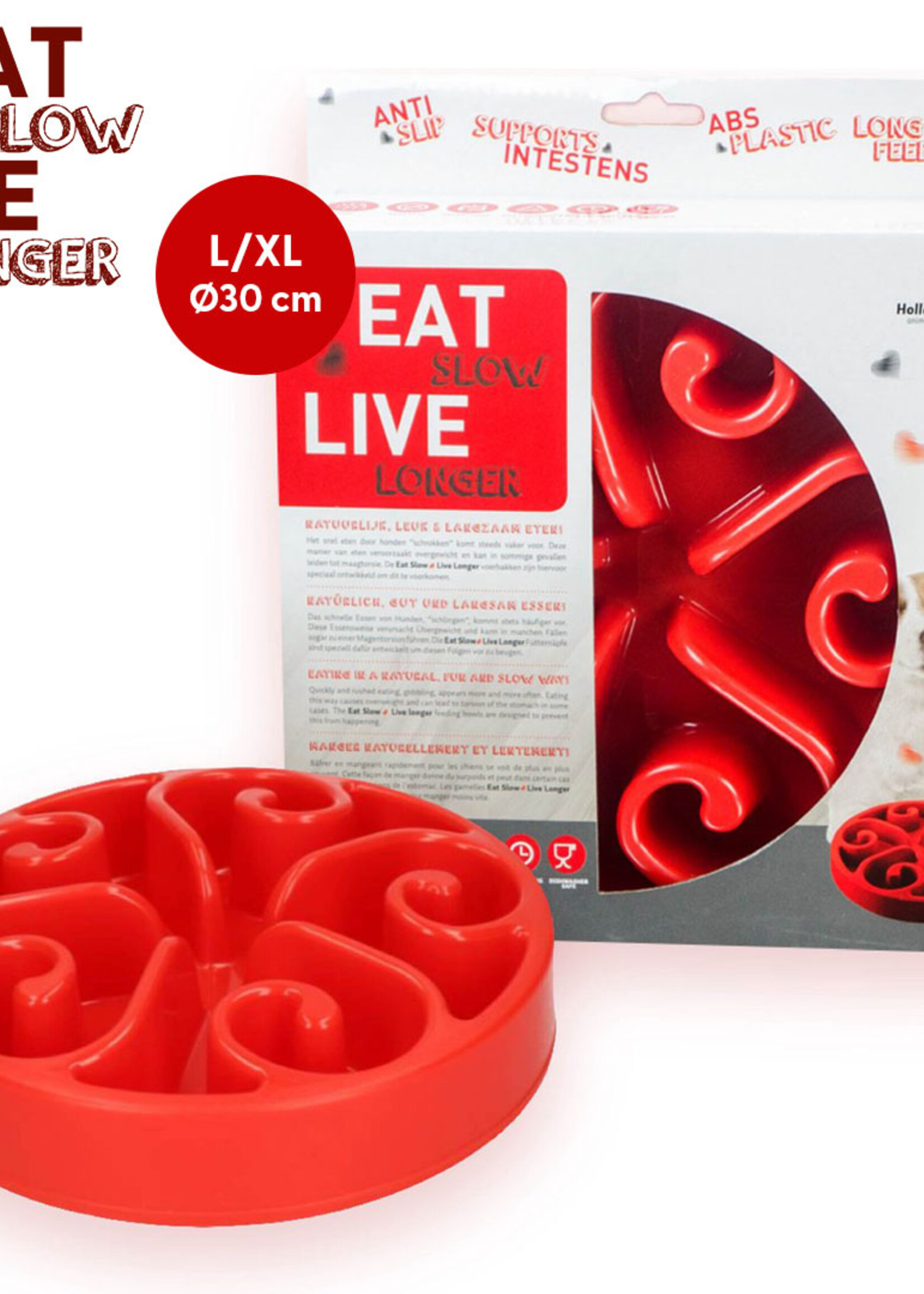 Eat Slow Live Longer Eat Slow Live Longer Original Rood L
