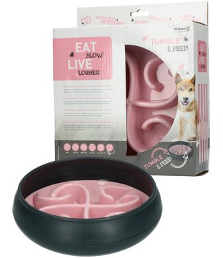 Eat Slow Live Longer Eat Slow Live Longer Tumble Feeder Roze