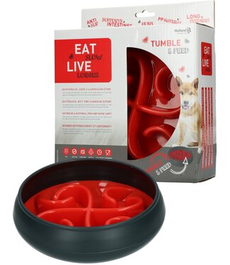 Eat Slow Live Longer Eat Slow Live Longer Tumble Feeder Rood