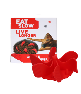 Eat Slow Live Longer Eat Slow Live Longer Gobble Stopper Rood M
