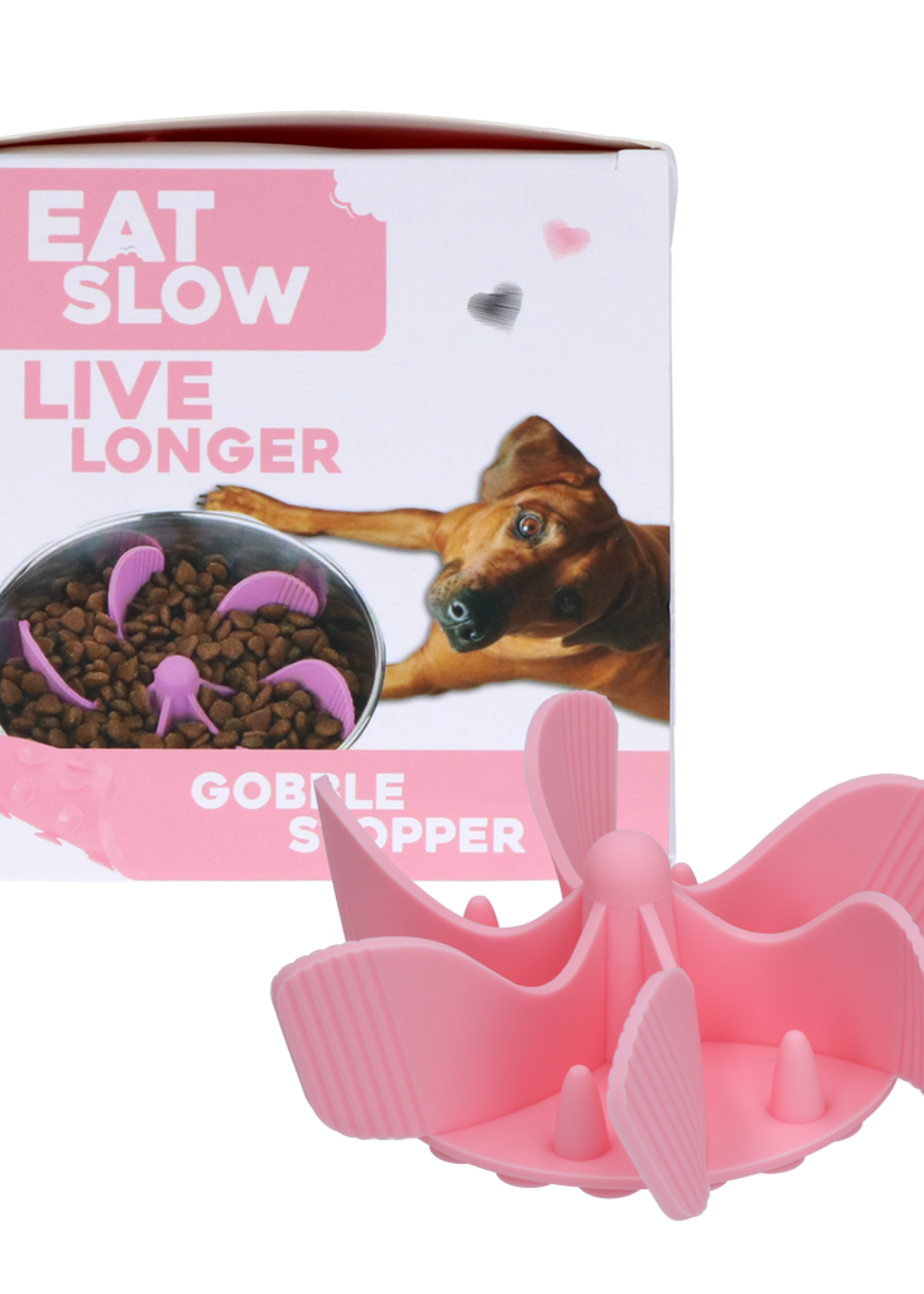 Eat Slow Live Longer Eat Slow Live Longer Gobble Stopper Roze M