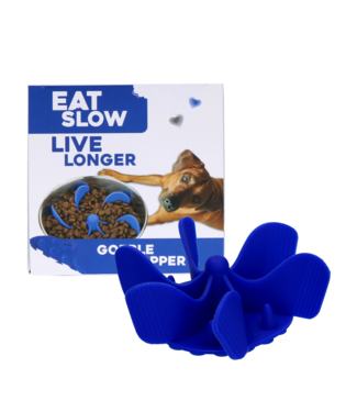 Eat Slow Live Longer Eat Slow Live Longer Gobble Stopper Blauw M