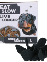 Eat Slow Live Longer Eat Slow Live Longer Gobble Stopper Grijs L