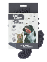 Eat Slow Live Longer Eat Slow Live Longer Lick Mat Seahorse Grijs