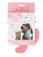 Eat Slow Live Longer Eat Slow Live Longer Lick Mat Seahorse Roze