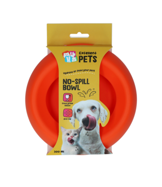 Excellent Pets Excellent Pets No-Spill Bowl 300ml Oranje S