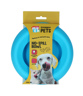 Excellent Pets Excellent Pets No-Spill Bowl 300ml Blauw S