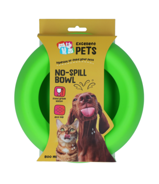 Excellent Pets Excellent Pets No-Spill Bowl 800ml Groen M