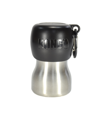 KONG KONG H2O RVS Waterfles Zwart 255 ml