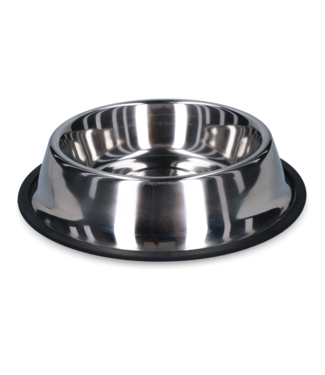 Merkloos Antislip Voer- & Drinkbak RVS 300 ml Ø 15 cm
