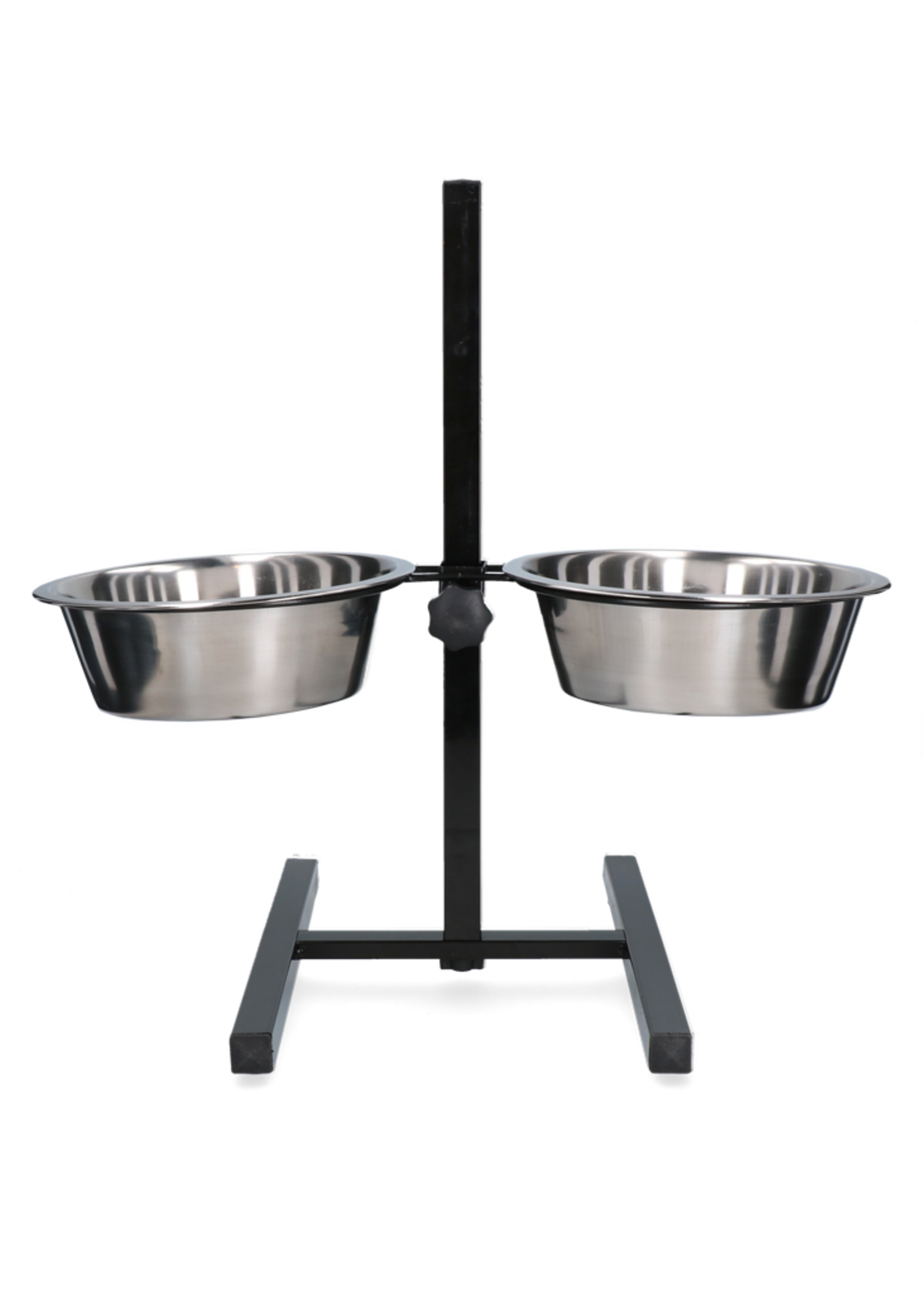 Merkloos Voer en drinkbak RVS T-standaard Ø 25 cm (2,8 l)