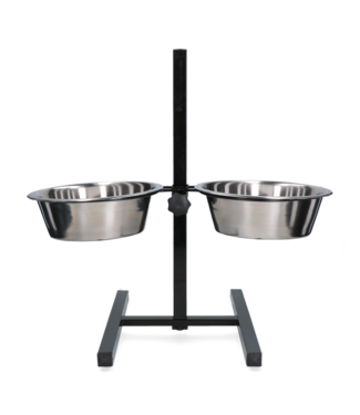 Merkloos Voer en drinkbak RVS T-standaard Ø 28 cm (4 l)