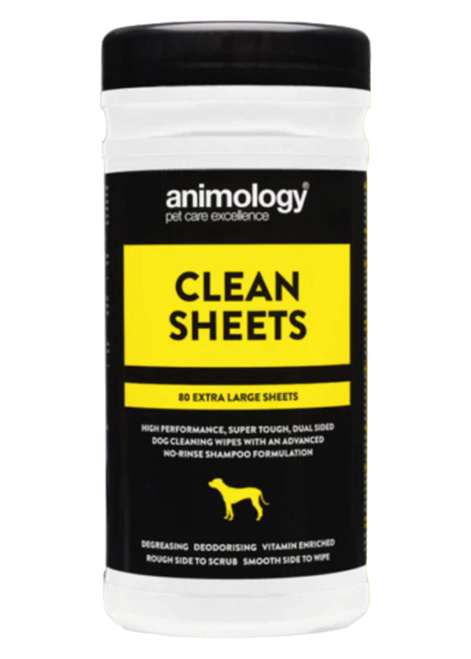 Animology Animology Clean Sheets Extra Large Dog Wipes 80 pcs