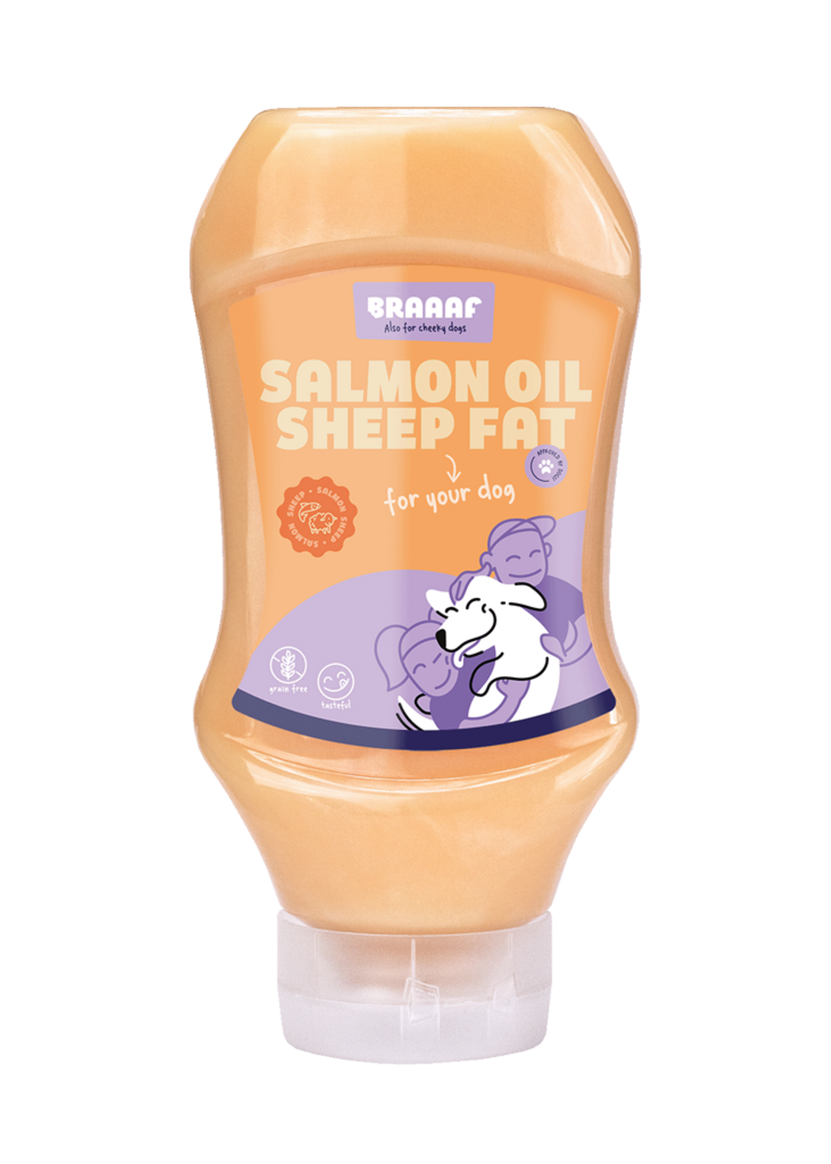Braaaf Braaaf Dog Food Sauce Zalmolie & Schapenvet