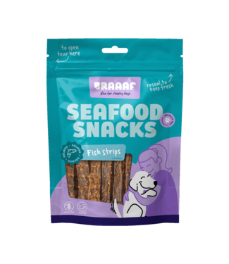 Braaaf Braaaf Seafood Zalm Visstrips - 12 cm